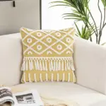 Homeko Boho Fringe Pillow Covers