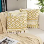 Homeko Boho Fringe Pillow Covers