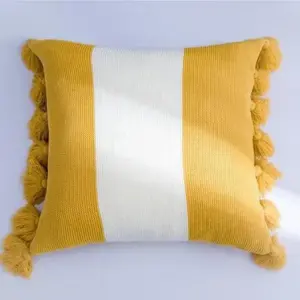 Homeko Bold Stripe Knitted Pillow Cover
