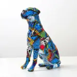 Homeko_Boxer_Nordic_Painted_Statue_-_-4217671 Homeko Boxer Nordic Painted Statue
