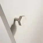 Homeko Brass Modern Brushed Nickel Hexagon Wall Hooks