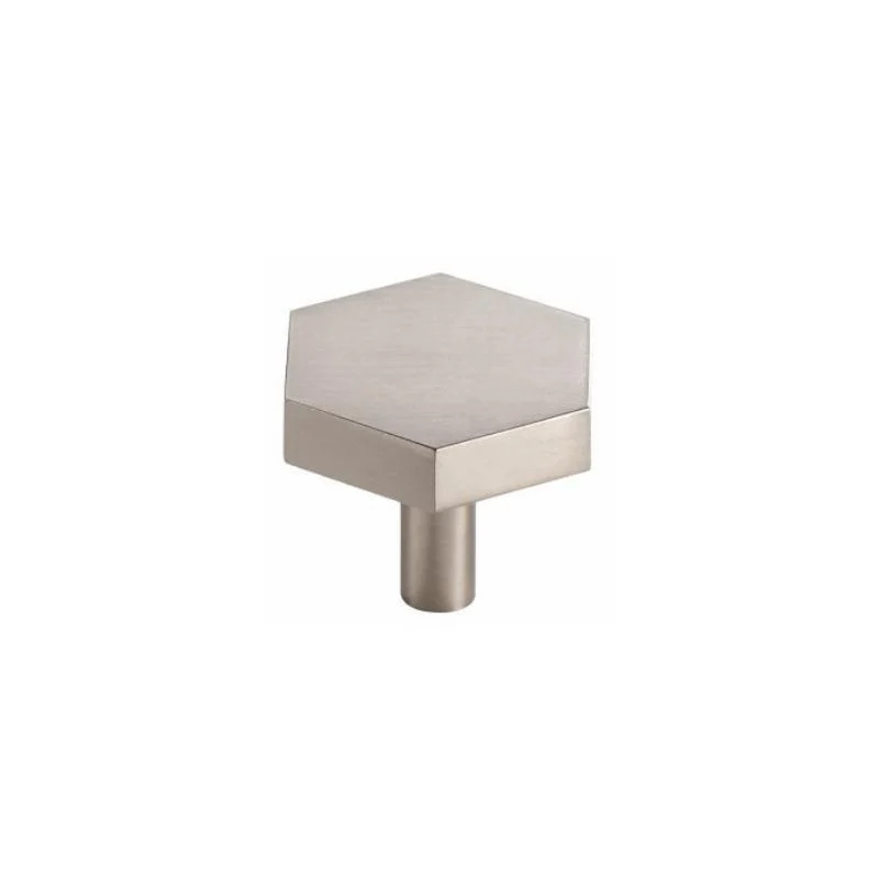 Homeko Brass Modern Brushed Nickel Hexagon Wall Hooks -