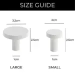 Homeko Brass Modern White Wall Hooks