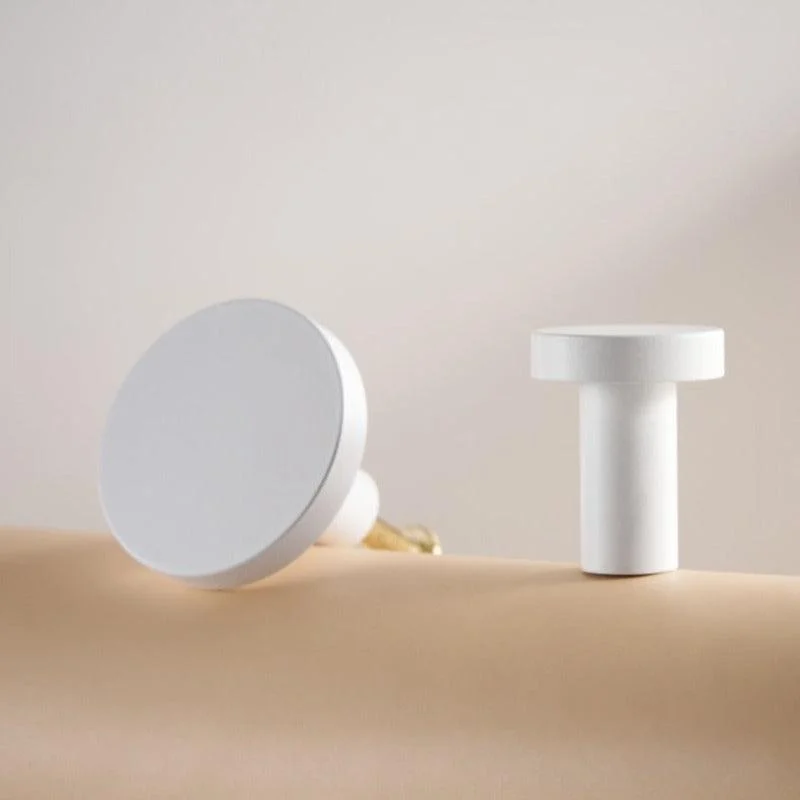 Homeko Brass Modern White Wall Hooks -