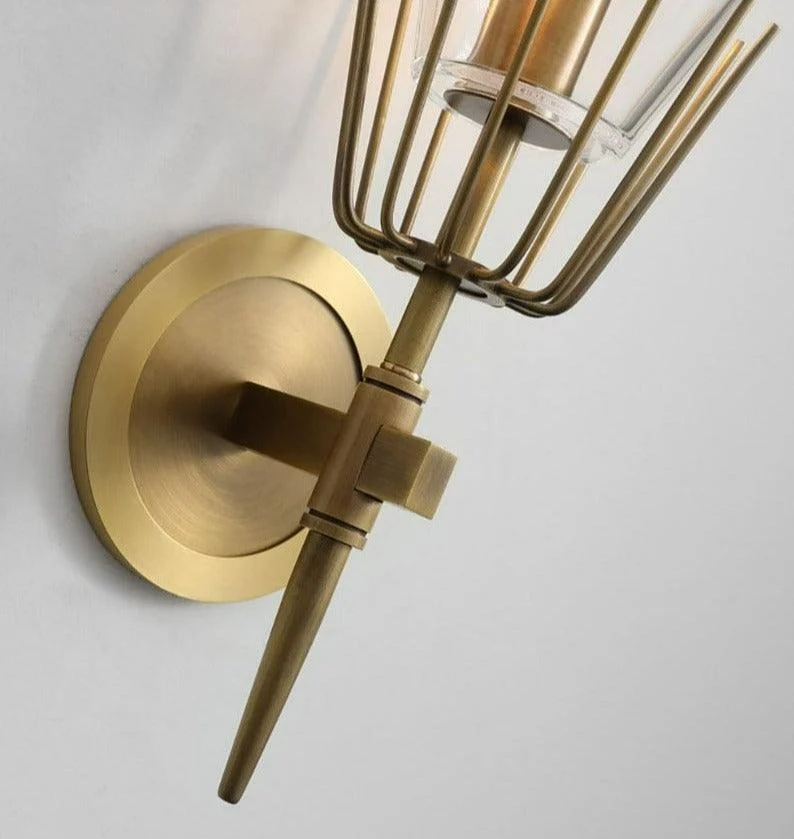 Homeko Brass Wall Lamp -