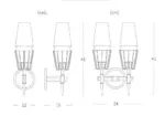 Homeko Brass Wall Lamp