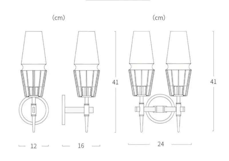 Homeko Brass Wall Lamp