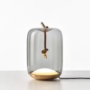 Homeko Brokis Knot Glass Drum Table Lamp