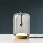 Homeko Brokis Knot Glass Drum Table Lamp