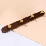Homeko Brown Wall Mounted Coat Rack with Hooks
