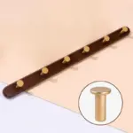 Homeko Brown Wall Mounted Coat Rack with Hooks