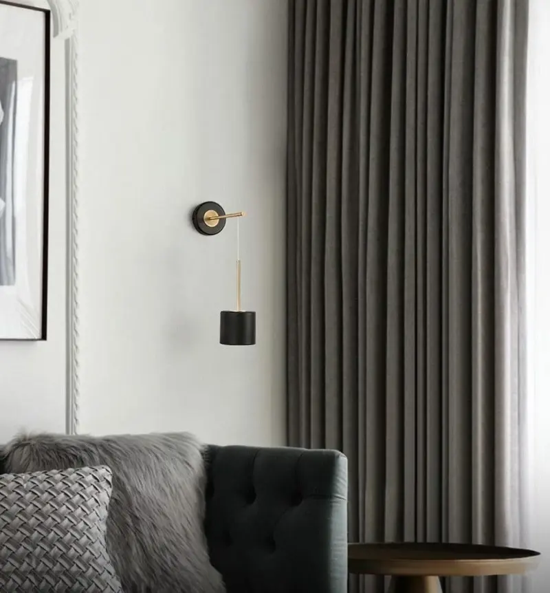 Homeko Brushed Metal Hanging Wall Lights