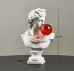 Homeko Bubble Gum Greek Statue