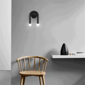 Homeko Bulb Curved Metal Wall Light