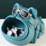 Homeko Bulldog Sculpture Storage Bin