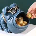 Homeko Bulldog Sculpture Storage Bin