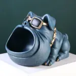 Homeko Bulldog Sculpture Storage Bin