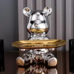 Homeko Bulldog Sculpture Table Tray and Piggy Bank