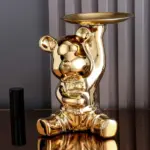 Homeko Bulldog Sculpture Table Tray and Piggy Bank