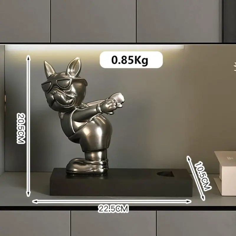 Homeko Bulldog Wine Bottle Holder