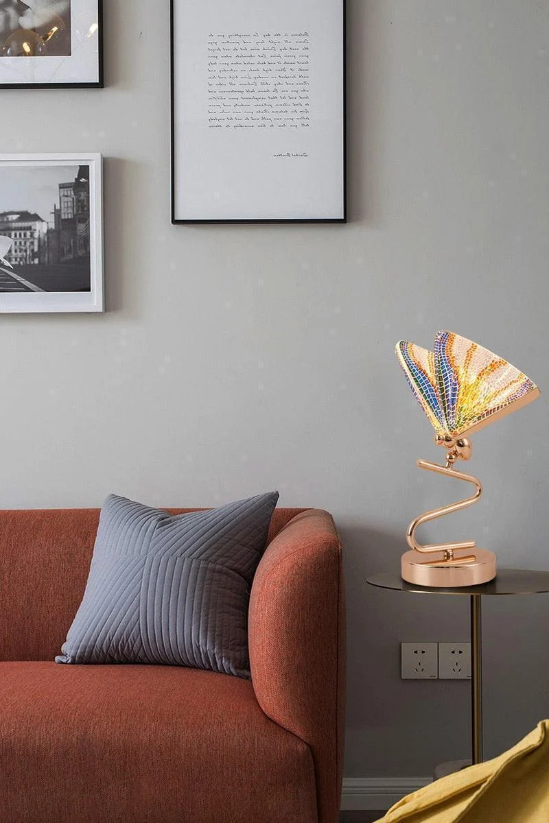 Homeko Butterfly Golden Table Lamp -