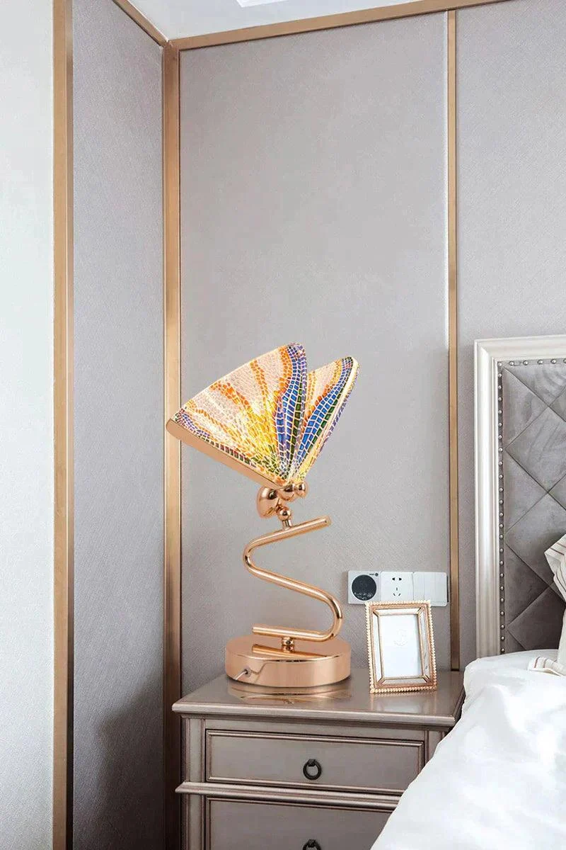 Homeko Butterfly Golden Table Lamp -