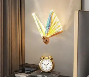 Homeko Butterfly Golden Wall Sconce