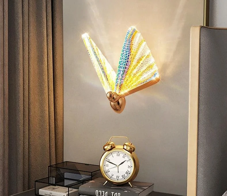 Homeko Butterfly Golden Wall Sconce -