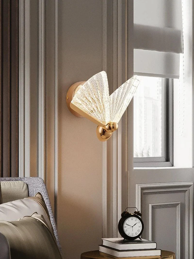 Homeko Butterfly Golden Wall Sconce -