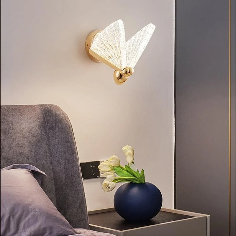 Homeko Butterfly Golden Wall Sconce -