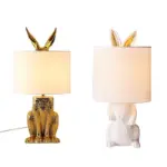 Homeko Cast Resin Rabbit Table Lamp