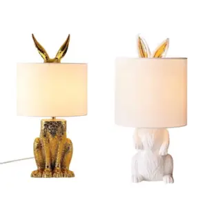 Homeko Cast Resin Rabbit Table Lamp