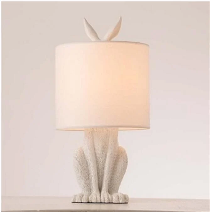 Homeko Cast Resin Rabbit Table Lamp -