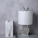 Homeko Cast Resin Rabbit Table Lamp