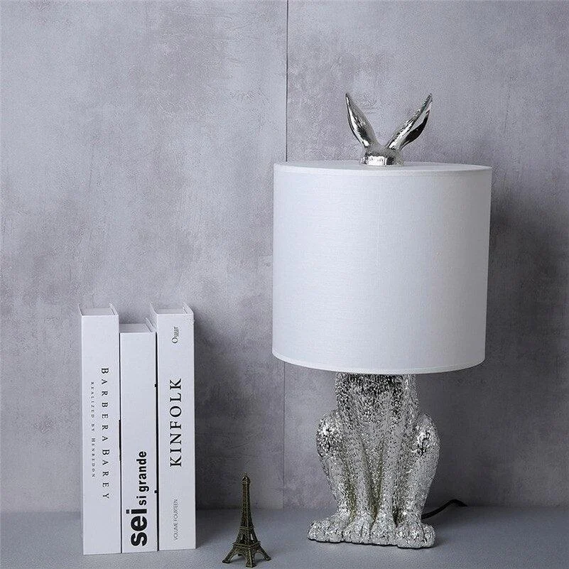 Homeko Cast Resin Rabbit Table Lamp -