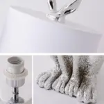 Homeko Cast Resin Rabbit Table Lamp