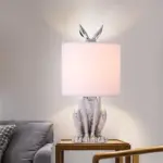 Homeko Cast Resin Rabbit Table Lamp