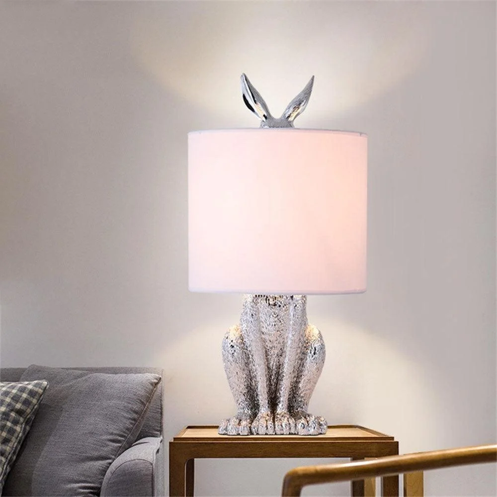 Homeko Cast Resin Rabbit Table Lamp -