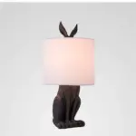 Homeko Cast Resin Rabbit Table Lamp