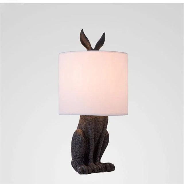 Homeko Cast Resin Rabbit Table Lamp -