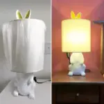 Homeko Cast Resin Rabbit Table Lamp