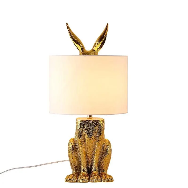 Homeko Cast Resin Rabbit Table Lamp -