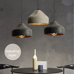 Homeko Cement Iron Industrial Style Pendant Light