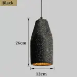 Homeko Cement Iron Industrial Style Pendant Light