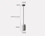 Homeko Cement LED Stone Pendant Lamp