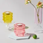 Homeko_Centerpiece_Glass_Taper_Candlestick_and_Tealight_Candle_Holders_-_-4221021 Homeko Centerpiece Glass Taper Candlestick and Tealight Candle Holders