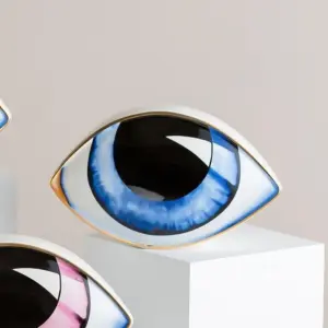 Homeko Ceramic Eye Sculpture