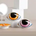 Homeko Ceramic Eye Sculpture