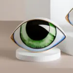 Homeko Ceramic Eye Sculpture