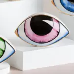 Homeko Ceramic Eye Sculpture